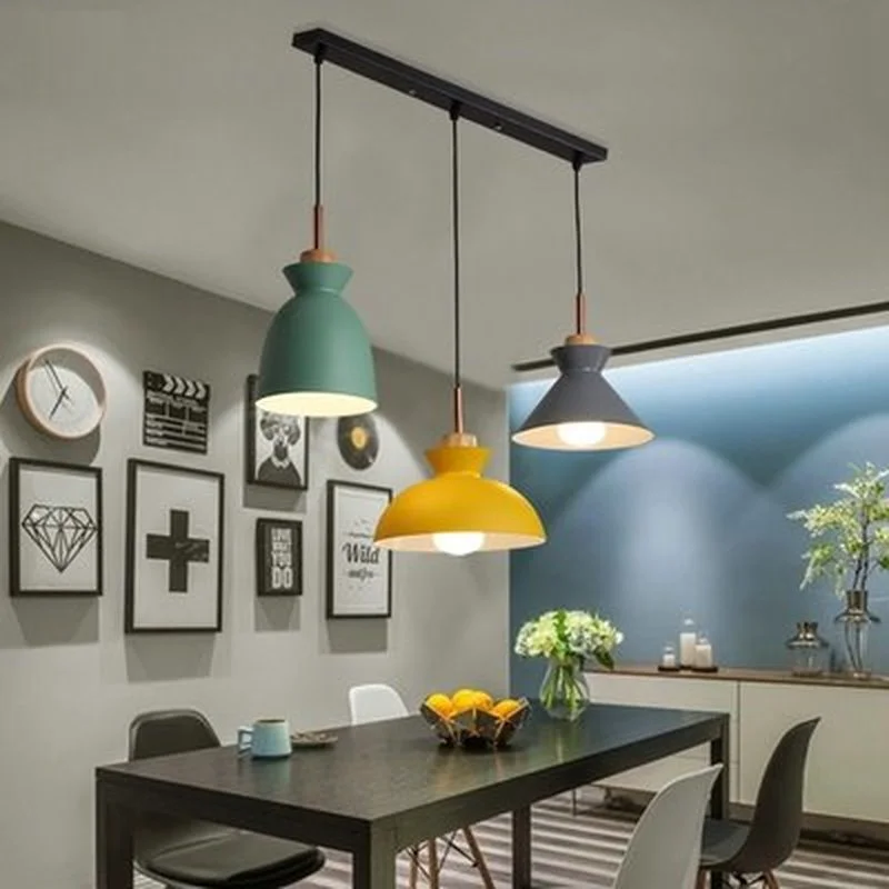 Набор из 3-х лампа для обеденного стола светильники мгновенной проявки Macaroon