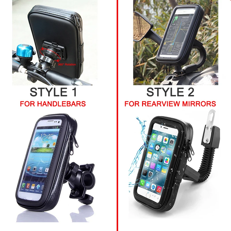 for moto phone holder motorcycle support bike universal waterproof bag mobile stand for iphone 11 pro x for samsung xiaomi cover free global shipping
