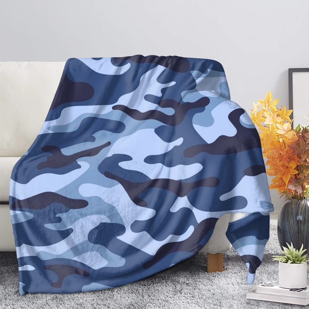 Upestory Camouflage Printed Plush Blanket for Beds Sofa Fleece Throw Blankets Soft Bedclothes Bedspread Thick Rectangle | Дом и сад