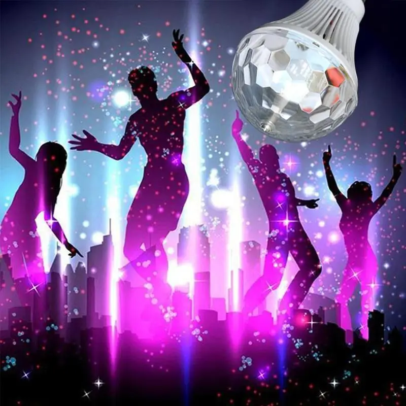 

Colorful Auto Rotating RGB LED Bulb Stage Light Effect Party Lamp Disco Light for Decoration Lighting Lamps Xmas