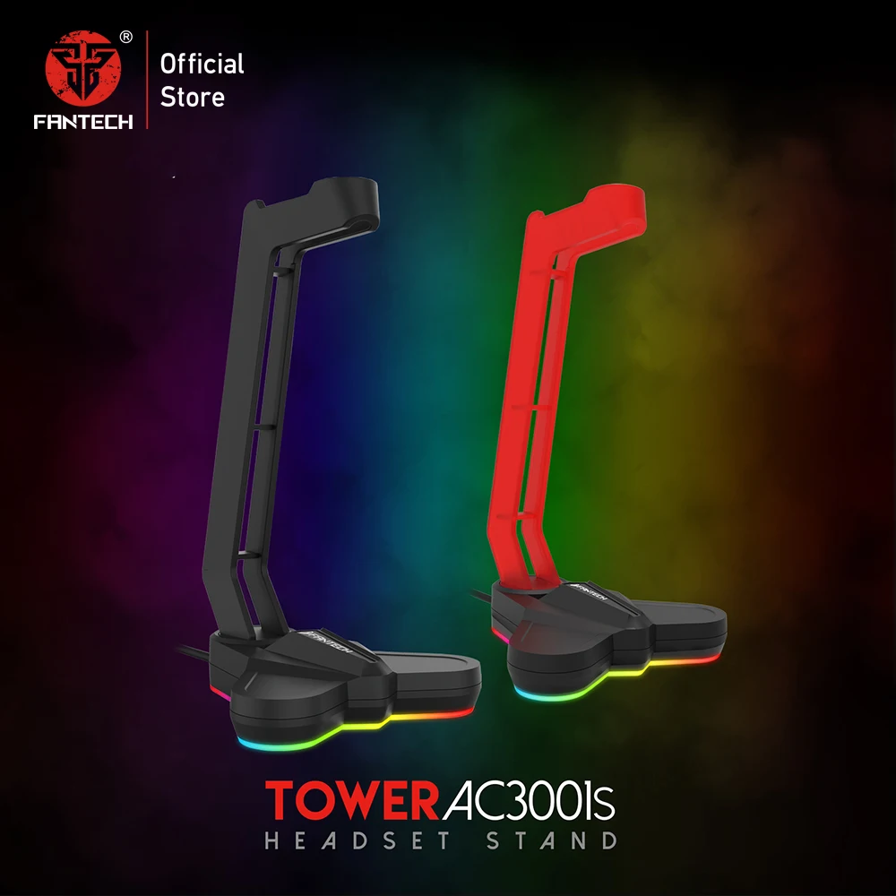 FANTECH AC3001S цветная (RGB) Подставка для наушников Анти скольжения и основание