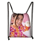 Детские Сумки на шнурке Charli Damelio для мужчин и женщин, студенческие сумки для шоппинга, школы, путешествий, вечеринок