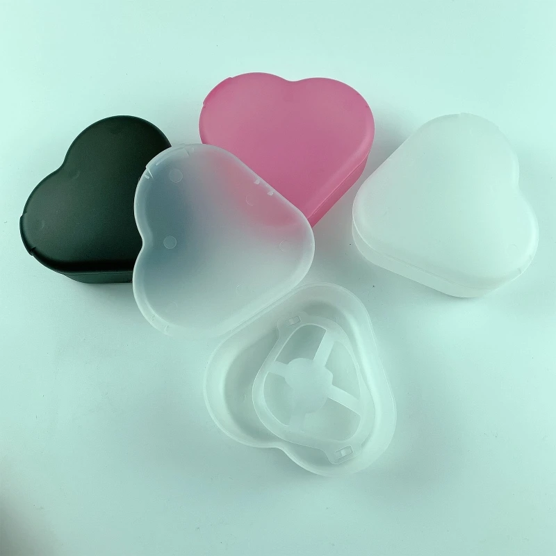 

5pcs 3D Mask Bracket Storage Box Moisture-Proof Pollution-Proof Love Shape Case U2JD