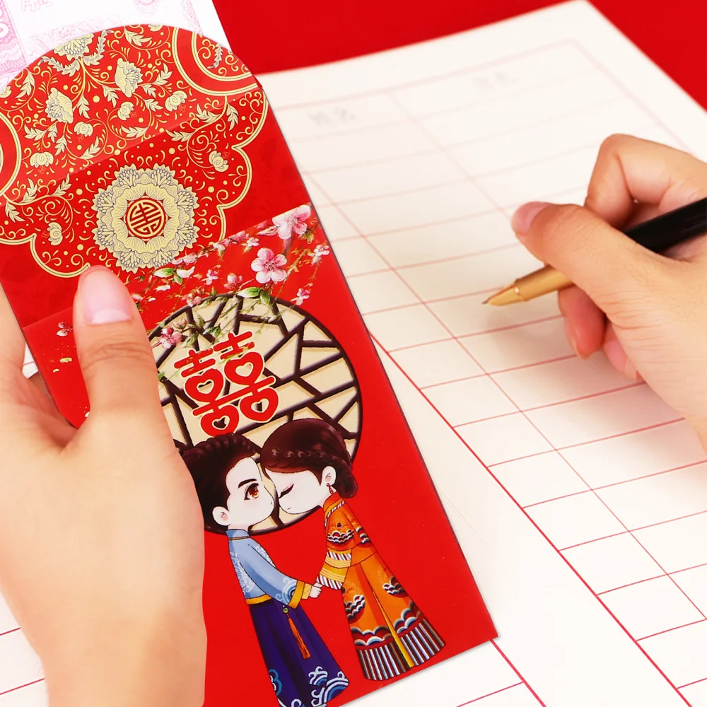 

80 Pcs Practical Coin Purses Festive Red Envelopes Wedding Gift Money Bags