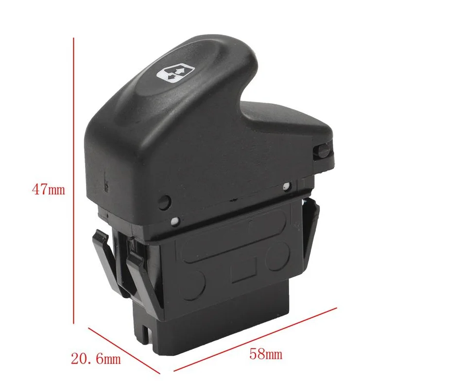 Кнопка включения электрического оконного зеркала для Renault/Kangoo/Megane/Clio 7700838100 58x20,6x47 мм