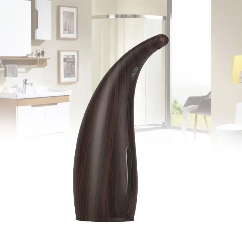 

Automatic Induction Imitation Wood Grain Soap Dispenser Sensor Touchless Hand Sanitizer Shampoo Shower Gel Container