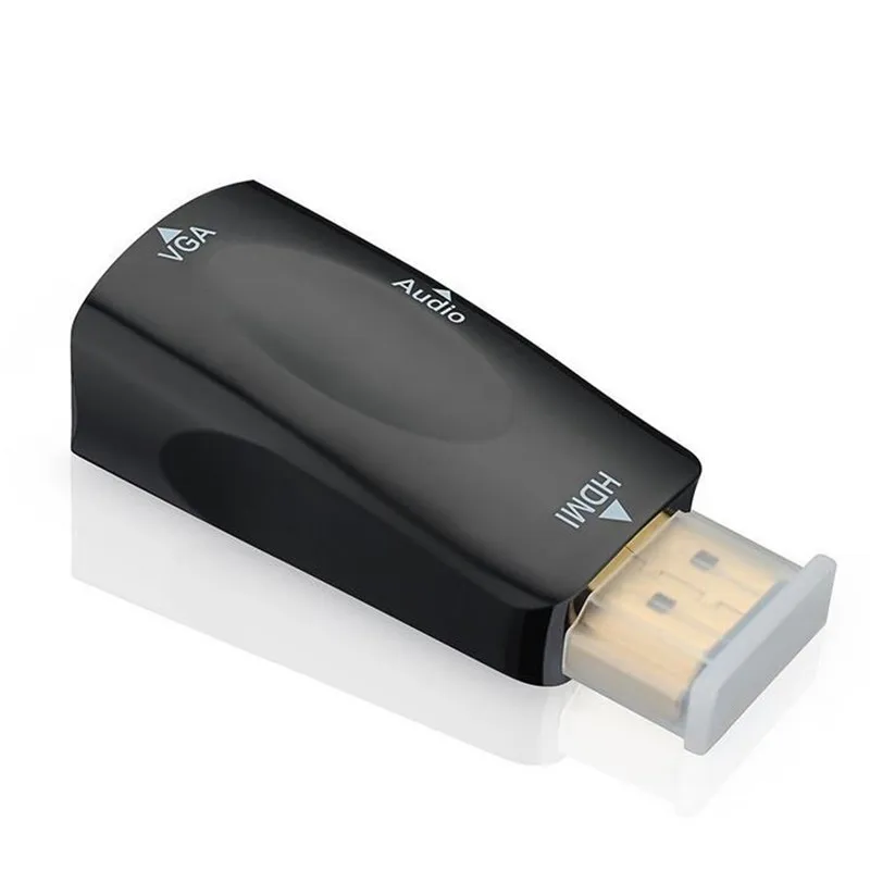 Переходник HDMI папа-VGA Мама с аудиопортом 3 5 мм адаптер AUX-кабеля Поддержка порта Full