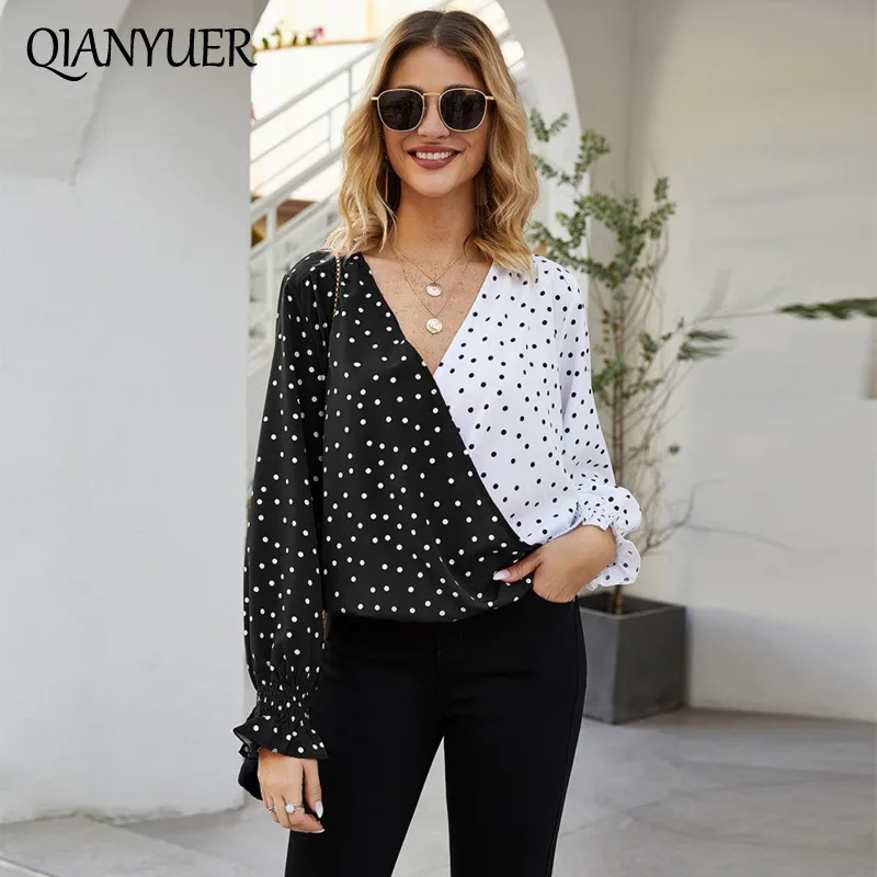 Женские Элегантные рубашки весенние Осенние Топы женские блузки повседневные