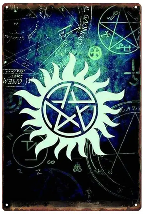

Сверхъестественная ТВ-серия EICOCO Winchester 8x12 (20x30 см), ретро металлический жестяной винтажный настенный знак