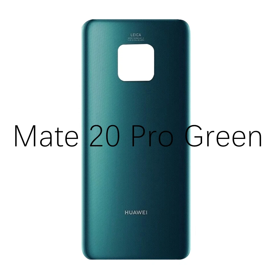 Для huawei mate 20 Pro крышка для батареи Задняя стеклянная панель Задняя Дверь Корпус чехол для huawei mate 20 Lite Крышка для батареи mate 20 окно - Цвет: Mate20 Pro Green