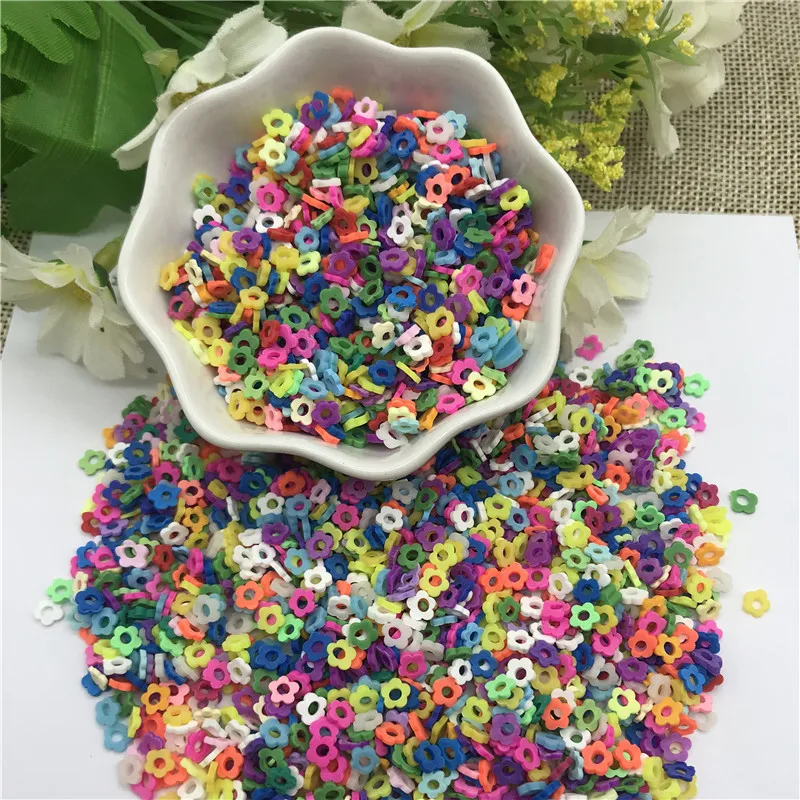 20g 5mm Mix Color Flower for Resin DIY Supplies Nails Art Polymer Clear Clay accessories Sequins scrapbook shakes Craft | Дом и сад