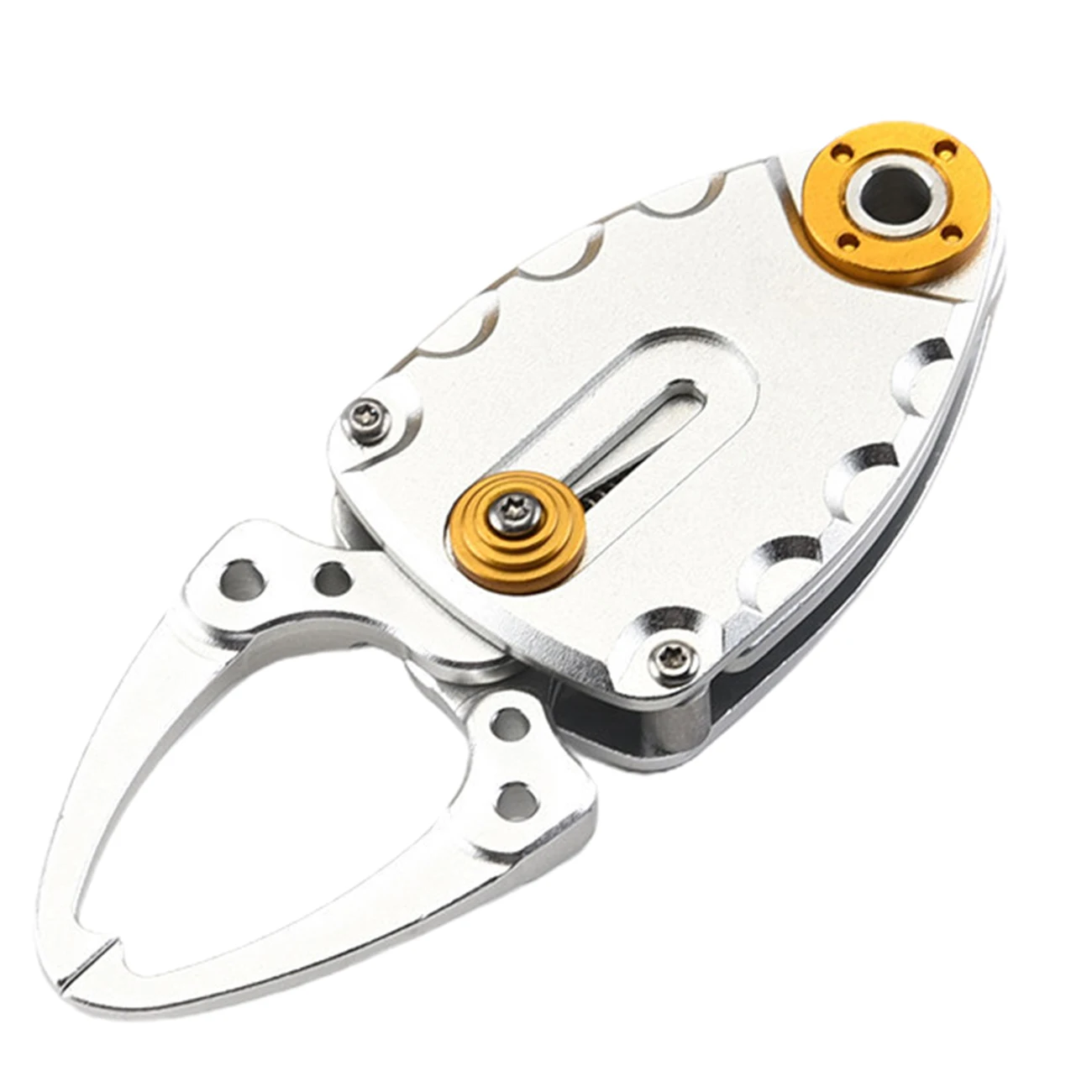 

Mini Fish Grip Outdoor Portable Lock Fishing Tackle tools Fish Lip Clip Folding Gripper Ultra Retention Rope Tool Accessories