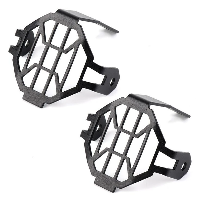 2 шт. черные мотоциклетные туман светильник протектор Металл абажур для лампы с