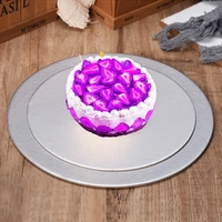 meibum silver 10 40 cm disposable cake circle base boards cake plate round coated cakeboard pastries displays tray decorations