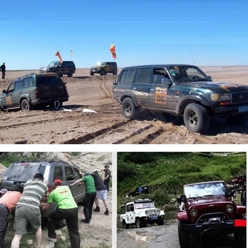 3 тонны 4 м автомобильный буксировочный трос с крючками для автомобиля экстренных