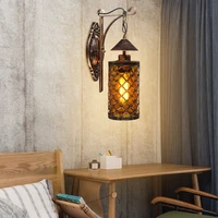 vintage wall lamp nordic indoor bathroom e27 wall light bedside glass kerosene lamp bar corridor country style lamp