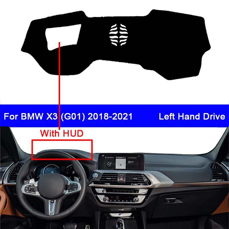 غطاء لوحة القيادة الداخلية للسيارة, غطاء لوحة القيادة الداخلية للسيارة لسيارات BMW X3 G01 2018 2019 2020 2021 سجادة لوحة القيادة للسيارة غطاء واقي من الش...