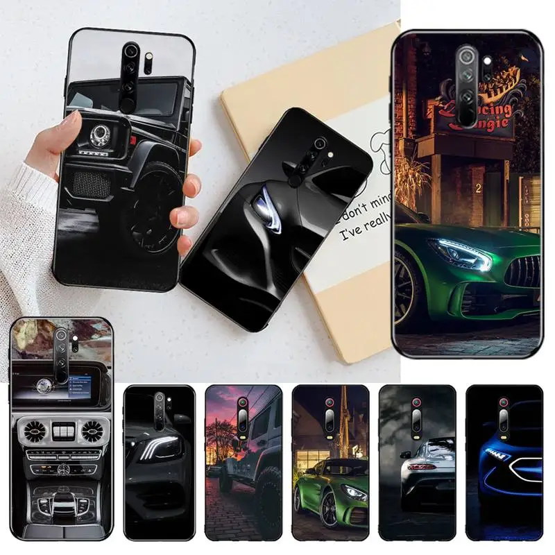 

YJZFDYRM Sports Car Soft Phone Cover for Redmi Note 9 8 8T 8A 7 6 6A Go Pro Max Redmi 9 K20