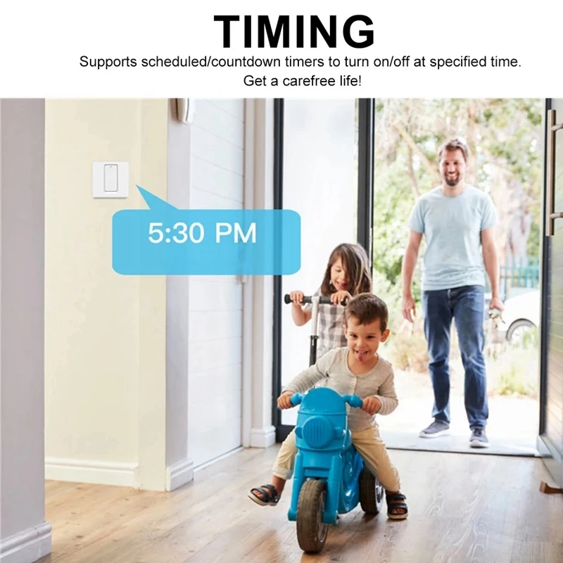 WiFi умный Домашний Светильник кнопочный переключатель смарт-жизнь/Tuya приложение