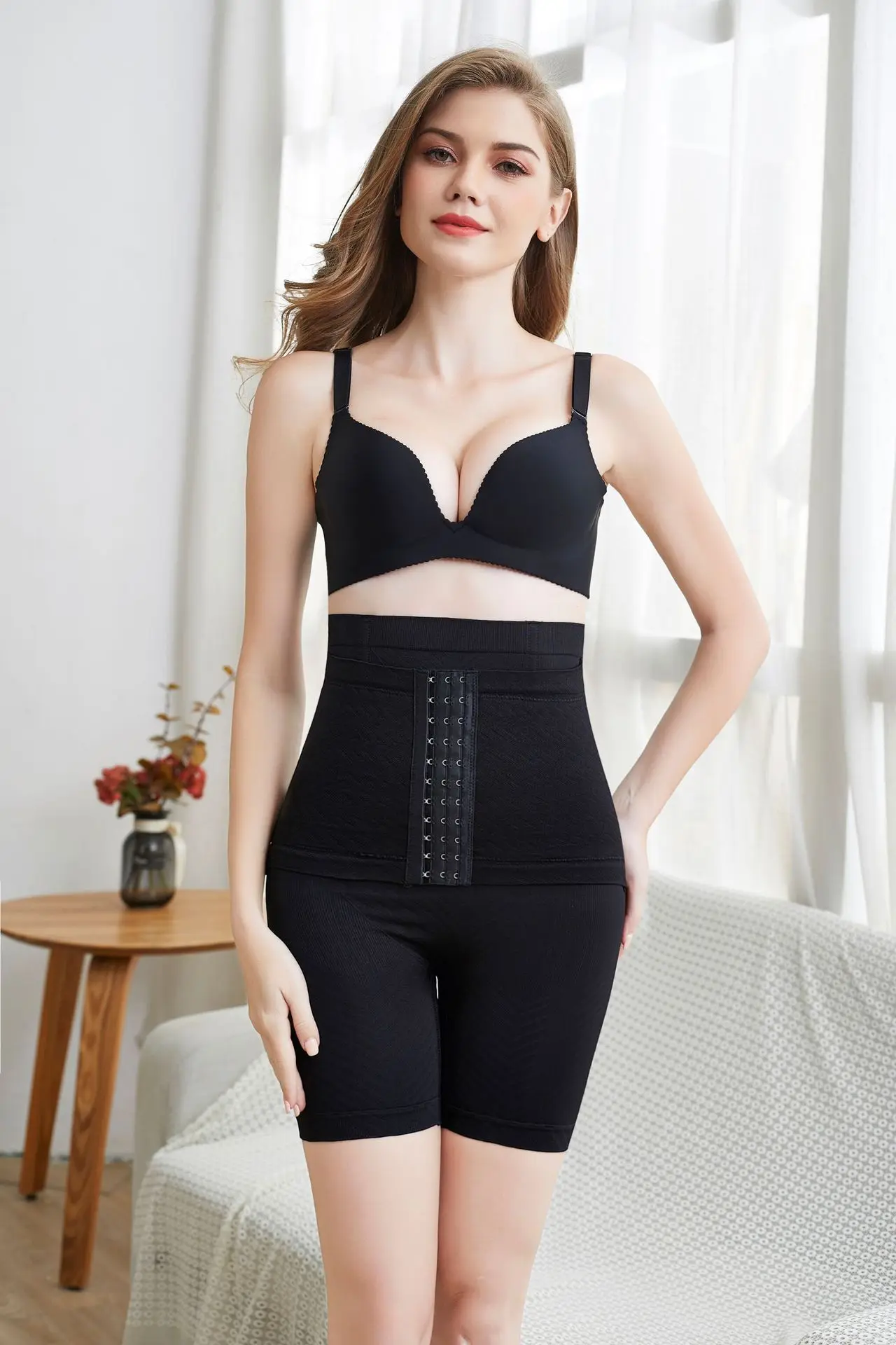 Women Butt Lifter Shapewear Hight Waist Tummy Control Body Shaper Shorts Trainer Panty Panties with Hook Shapers | Женская одежда