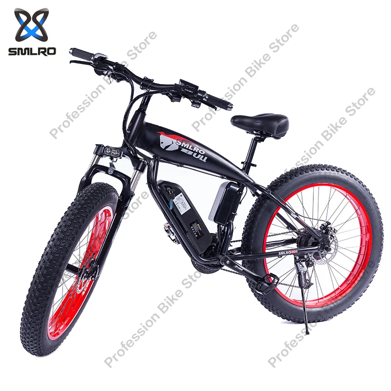 Günstig SMLRO S10 BULL Elektrische Bike 26 Zoll Rad 750W 48V 18AH Lithium-Batterie E-Bike Elektromobil Mobilität Berg Fett Fahrrad