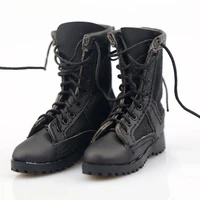 16 scale male soldier black high top martin shoes men combat boots model fabric accessories for 12 action figures doll toys