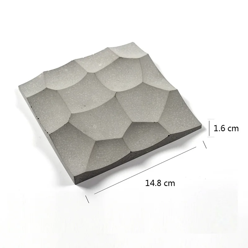 Силиконовая форма квадратный цемент бетон для настенных панелей 3D облицовка
