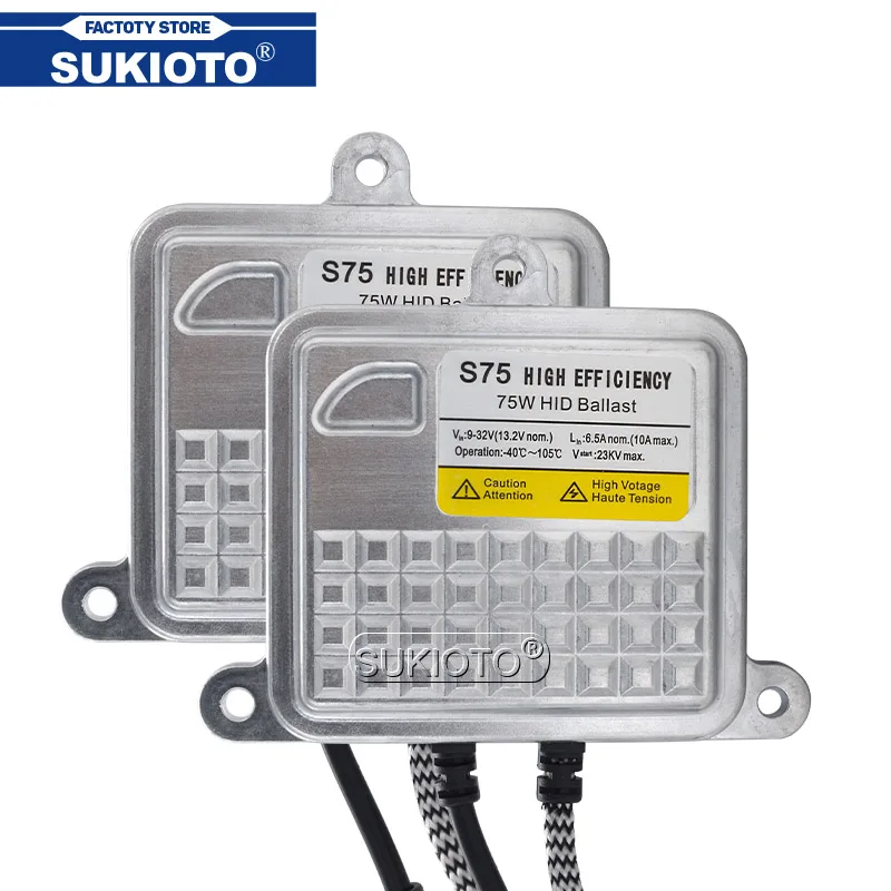 Универсальный ксеноновый балласт для автомобильных фар SUKIOTO 2 шт. 12 В 24 75 Вт