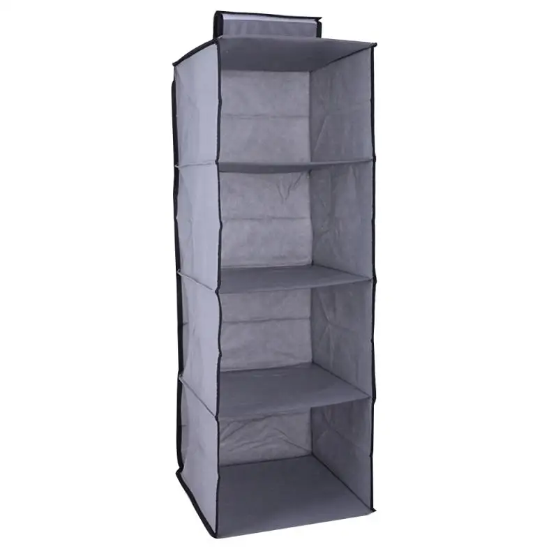 

4-layer Non-woven Hanging Wardrobe Storage Storage Bag Clothing Storage Household 800935