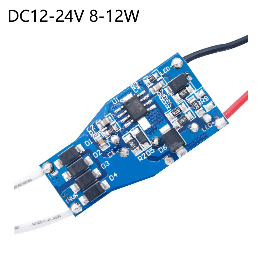 Светодиодный драйвер DC12-24V-DC24-40V 8-12 Вт постоянный ток блок питания встроенный ма