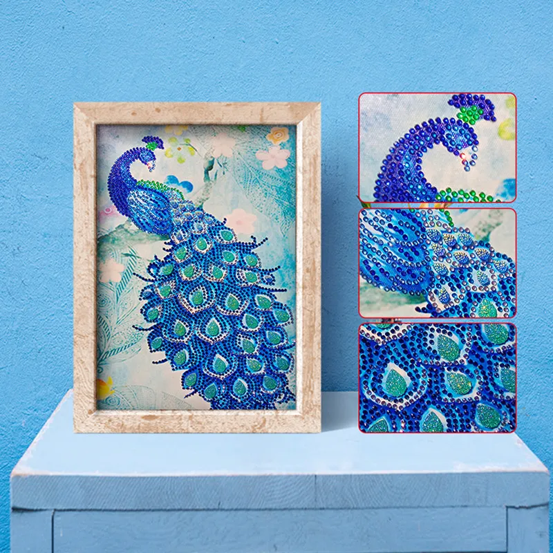 Алмазная 5d картина круглой формы сделай сам вышивка крестиком с милыми животными