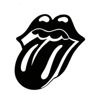 car sticker lange lips and tongue rolling stone car window sticker car styling pvc decals comical 14 5cm 13 5cm