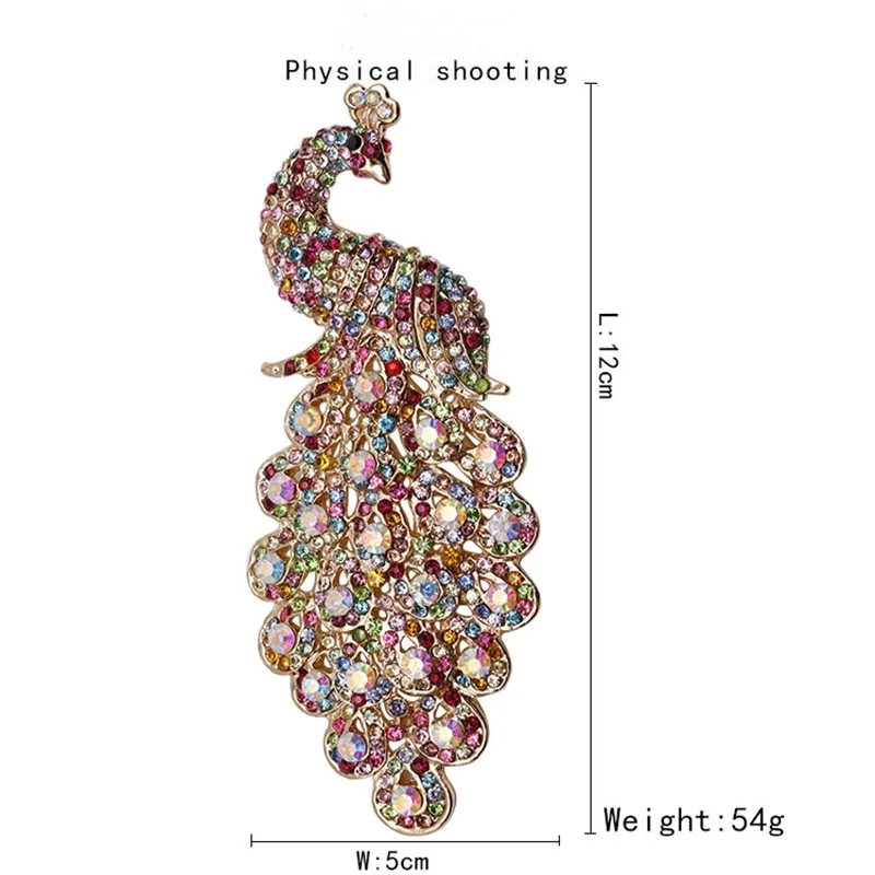 

Nice-looking Peacock High-end Alloy Ladies Fashion Corsage Buckle Jewelry Dropshopping Women Fashion Peacock Pin Brooch