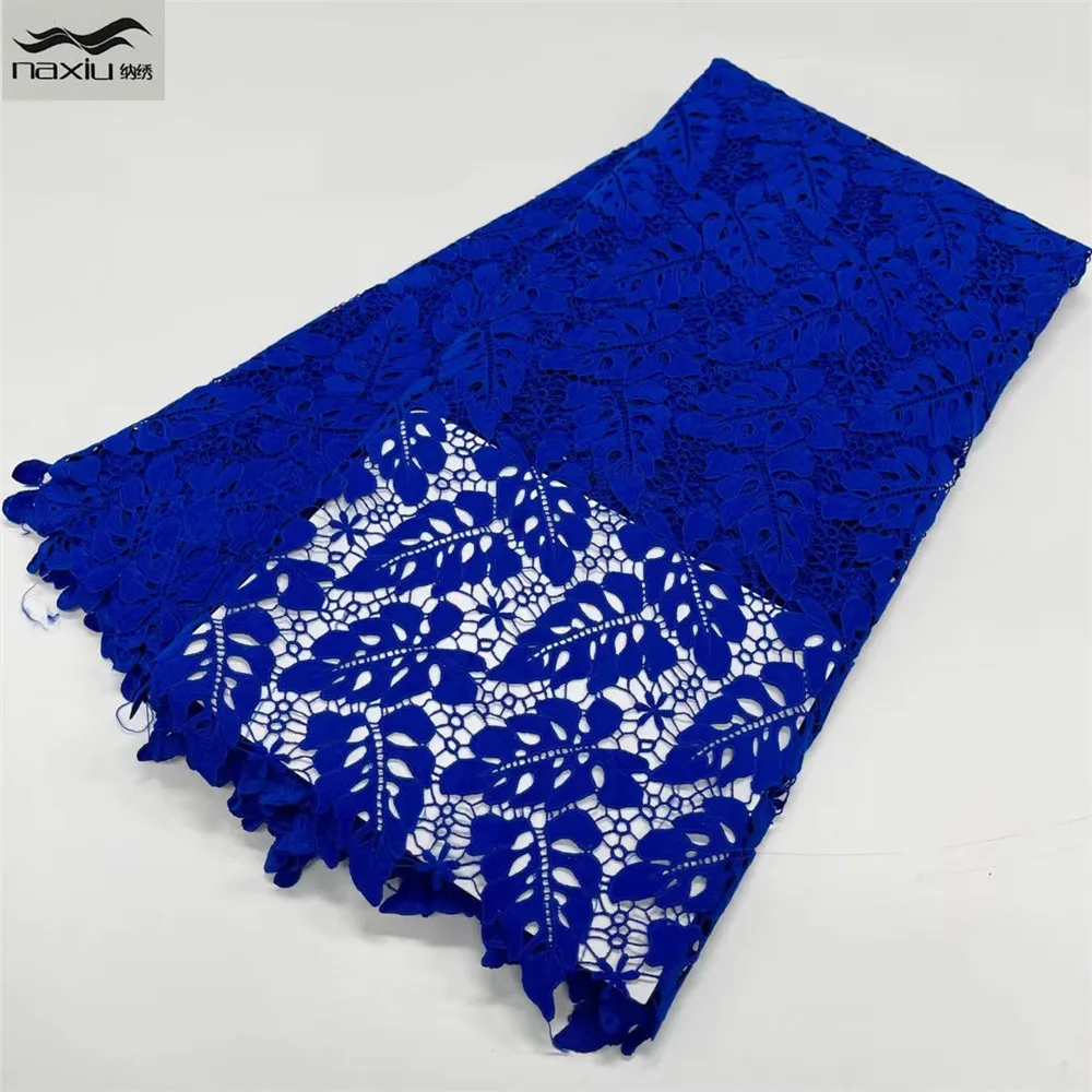 

Madison African Lace Fabric 5 Yards 2021 High Quality Embroidery Nigerian Wedding Asoebi Dress Sewing Lace Material