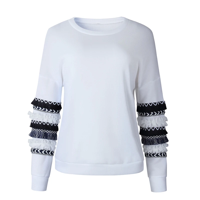 

Свитшот женский весенне-осенний, с длинными рукавами, круглым вырезом