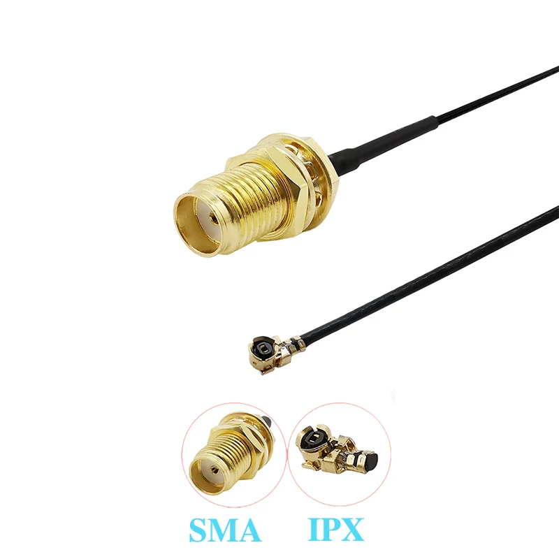 100 шт. RP SMA Female к U.FL/IPX/IPEX UFL RG1.13 антенна RF кабель в сборе K / для Mini PCI PCIe FPV|Соединители|