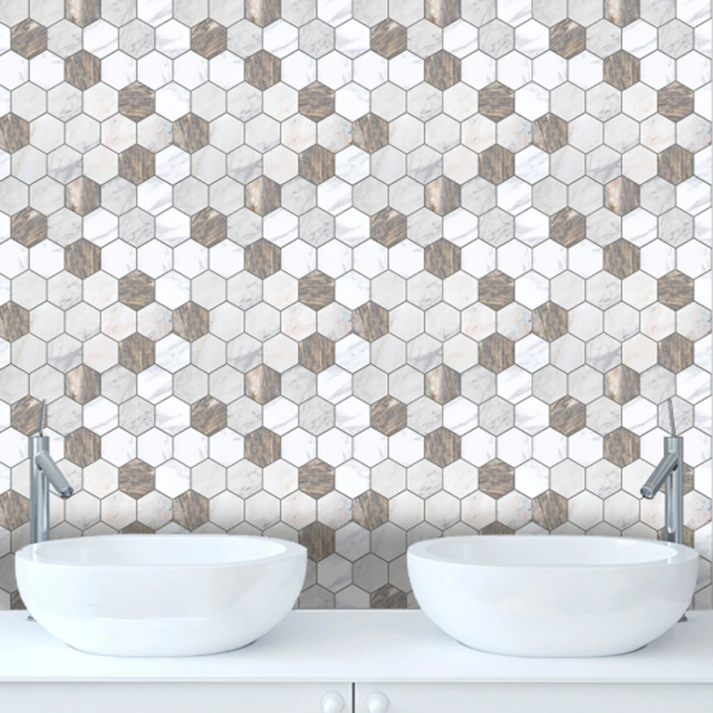 10 шт. водонепроницаемые обои из ПВХ с мраморной текстурой | Дом и сад