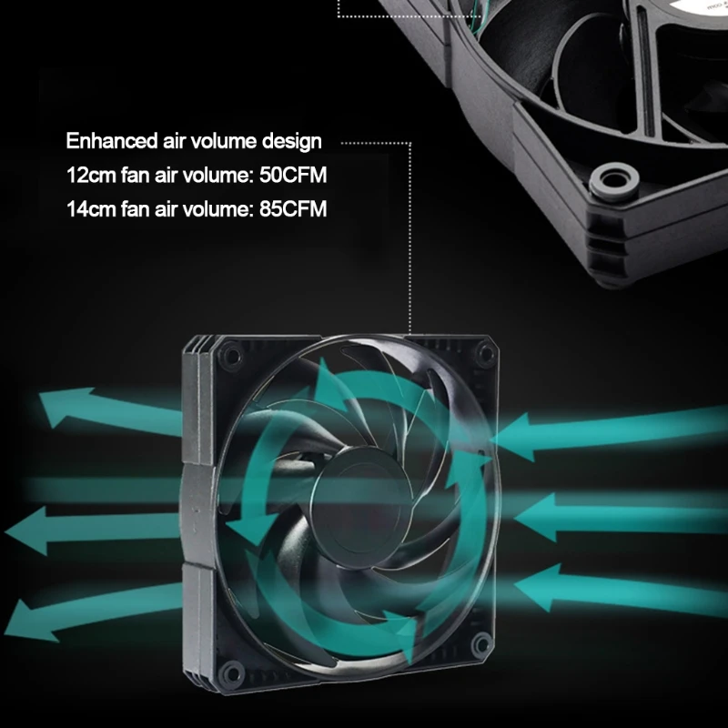 Phanteks Вентилятор охлаждения шасси компьютерный чехол вентиляторы для настольных
