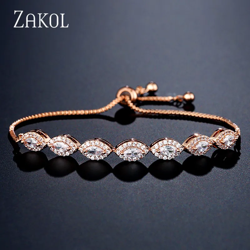 ZAKOL модные высококачественные кубические циркониевые свадебные ювелирные