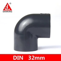 sanking 32mm upvc 90 degree elbow connectorgarden water hosehold water supply adapter fish tank tube joint garden irrigation