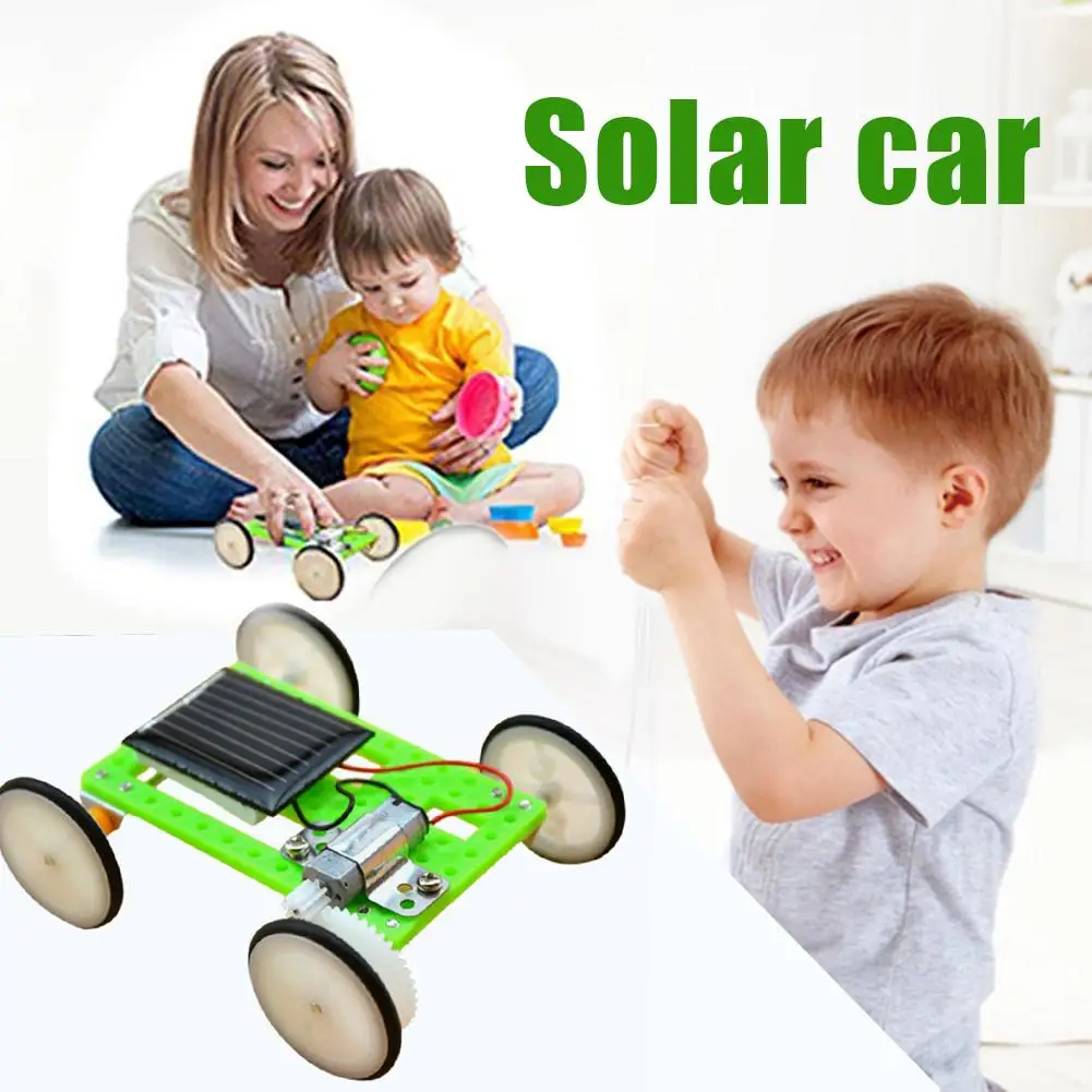 Children Small DIY Assembly Solar Power Vehicle Kid Physics Experiment Educational Interactive Toy | Игрушки и хобби