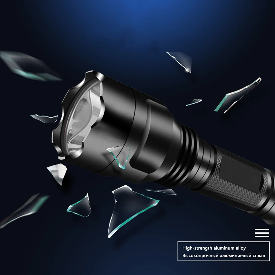 Супер-яркий светодиодный фонарик XHP50.2 5 режимов освещения фонарь Рик для ночной