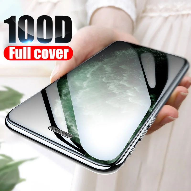 ZNP 100D защита экрана закаленное стекло для iPhone 7 8 6 6s Plus 11 защитное стекло на iPhone X XS 11 Pro Max XR стекло