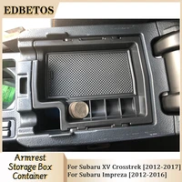 car central armrest storage box storage center console organizer for subaru xv crosstrek 2012 2017 and subaru impreza 2012 2016