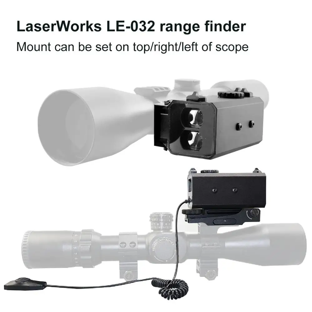 Лазерный дальномер LaserWorks LE032 700 метров из металлического сплава с регулируемым