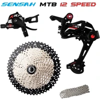 sensah xrx mtb 12 speed groupset trigger shifter rear derailleur x12 chain mountain bike 12s 11 52t k7 cassette for shimano