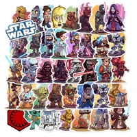 50 pcs star wars stickers pack movies character sticker for diy skateboard motorcycle luggage laptop cartoon sticker sets