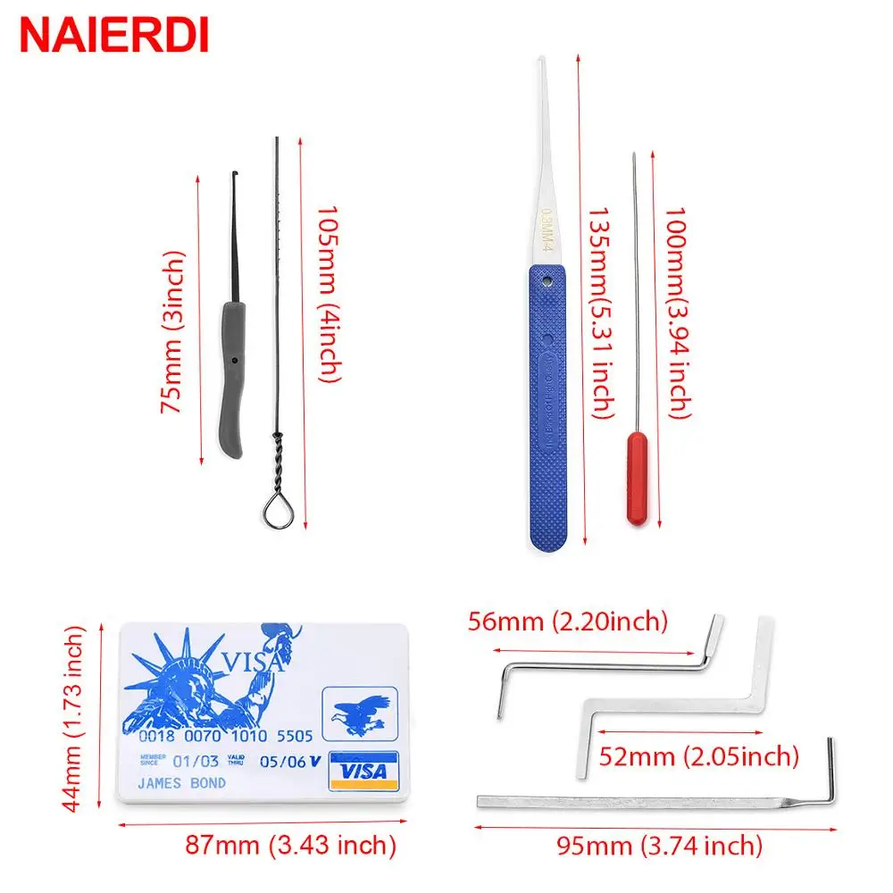 NAIERDI слесарные инструменты сломанный ключ Удаление Авто экстрактор набор