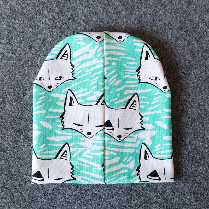 Шапки детские из хлопка с принтом на весну/Осень/зиму От 0 до 4 лет | Детская одежда