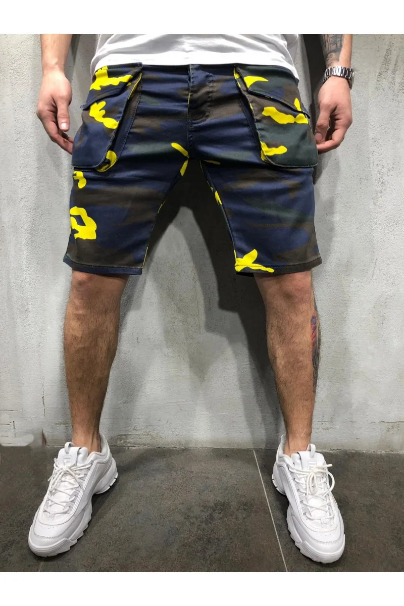 2019 новые летние шорты свободного покроя цвета хаки для мужчин длиной до колена